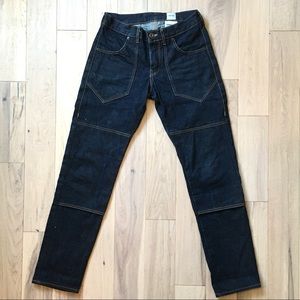 Gamine Workwear Slim Slouch Dungaree, Selvedge